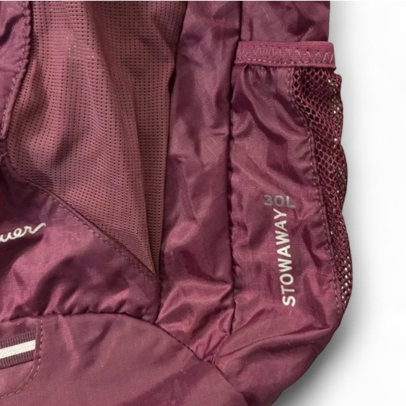 Eddie Bauer Maroon Stowaway Backpack - Picture 2 of 3